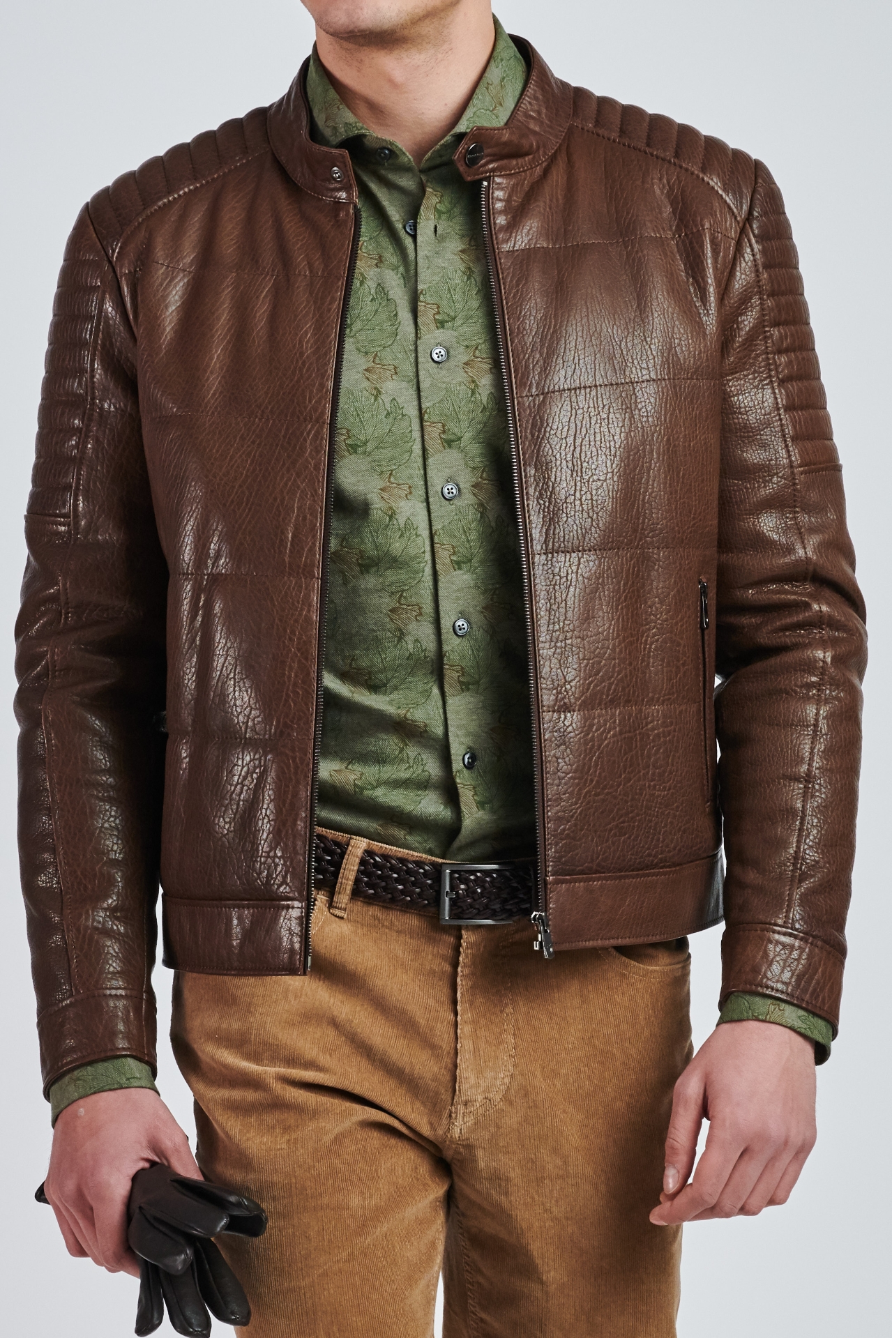 Picture of Giovane Gentile Leather Coat
