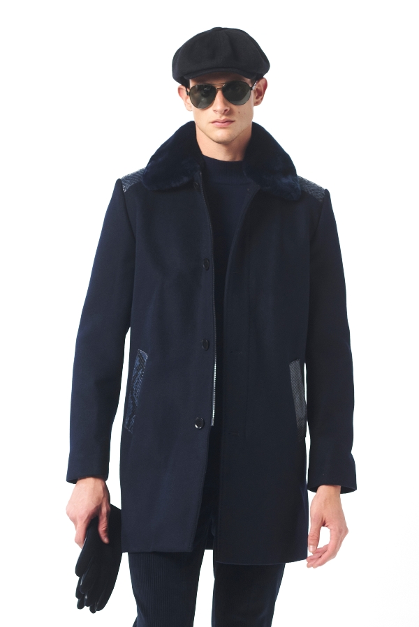 Picture of Giovane Gentile Leather Coat