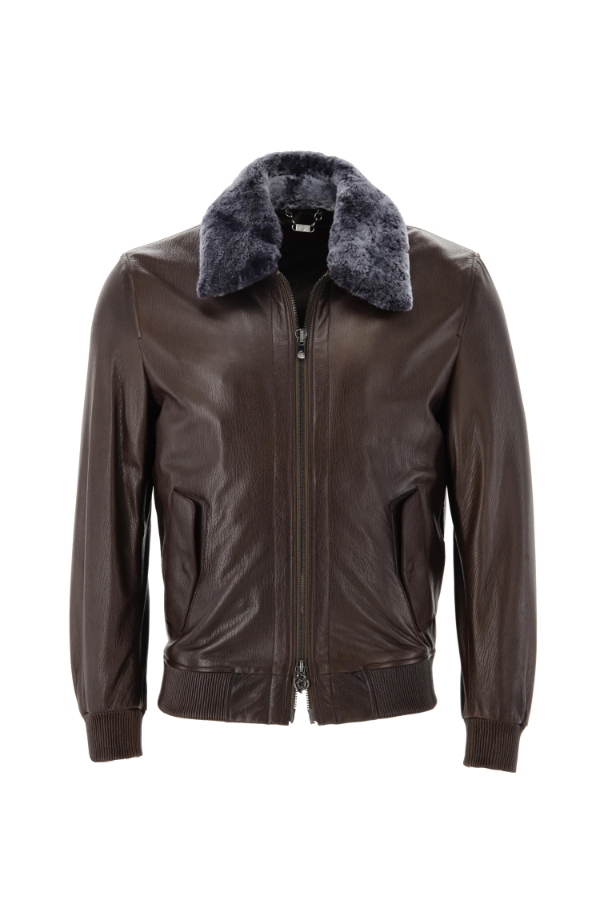 Picture of Giovane Gentile Leather Coat