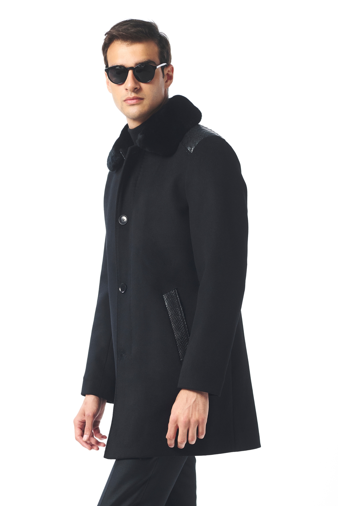 Picture of Giovane Gentile Leather Coat