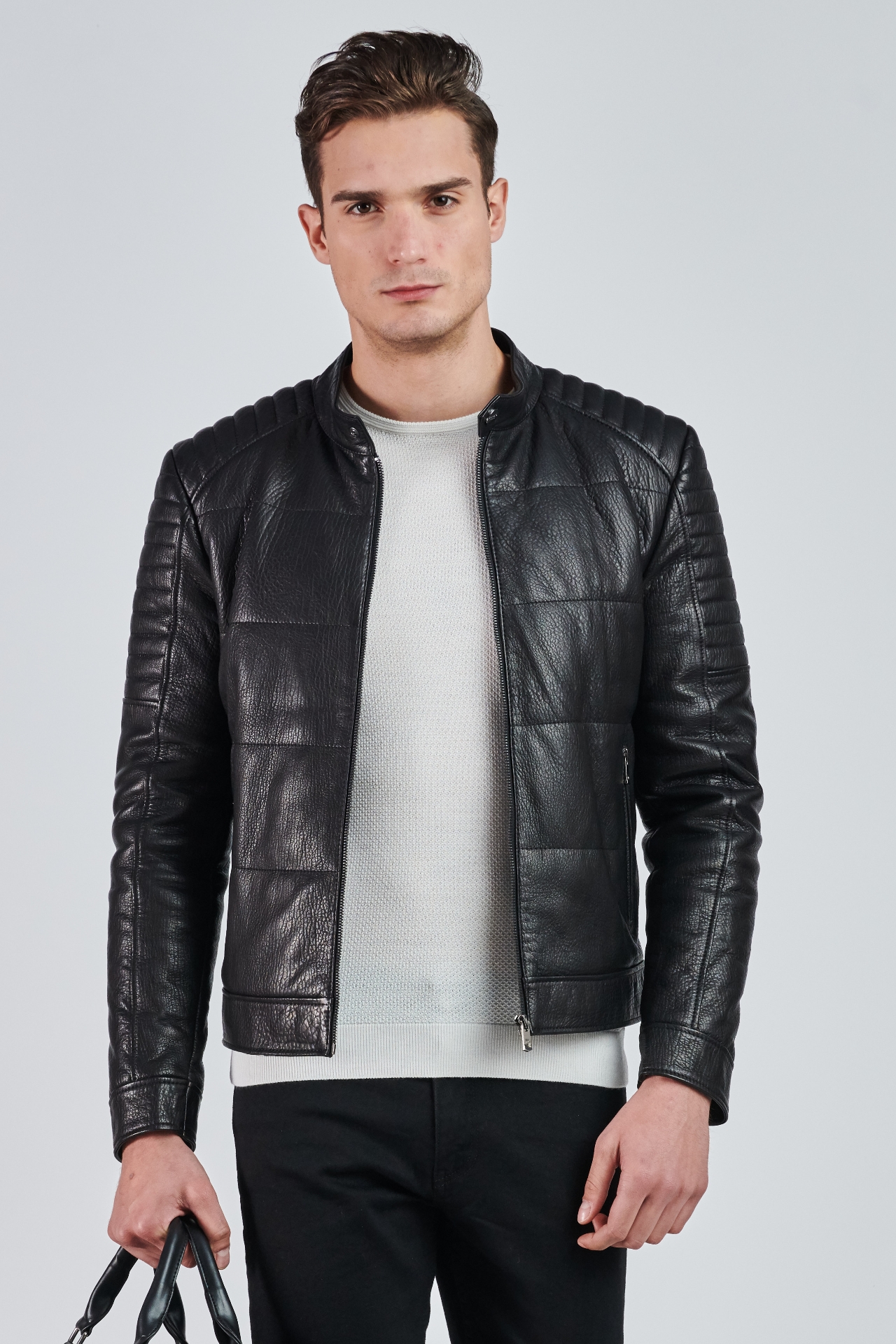 Picture of Giovane Gentile Leather Coat