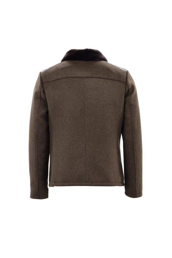 Picture of Giovane Gentile Leather Coat