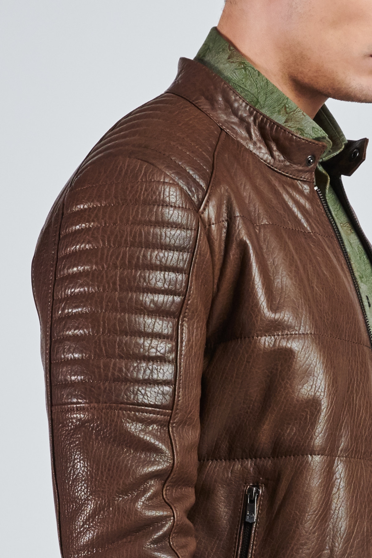 Picture of Giovane Gentile Leather Coat