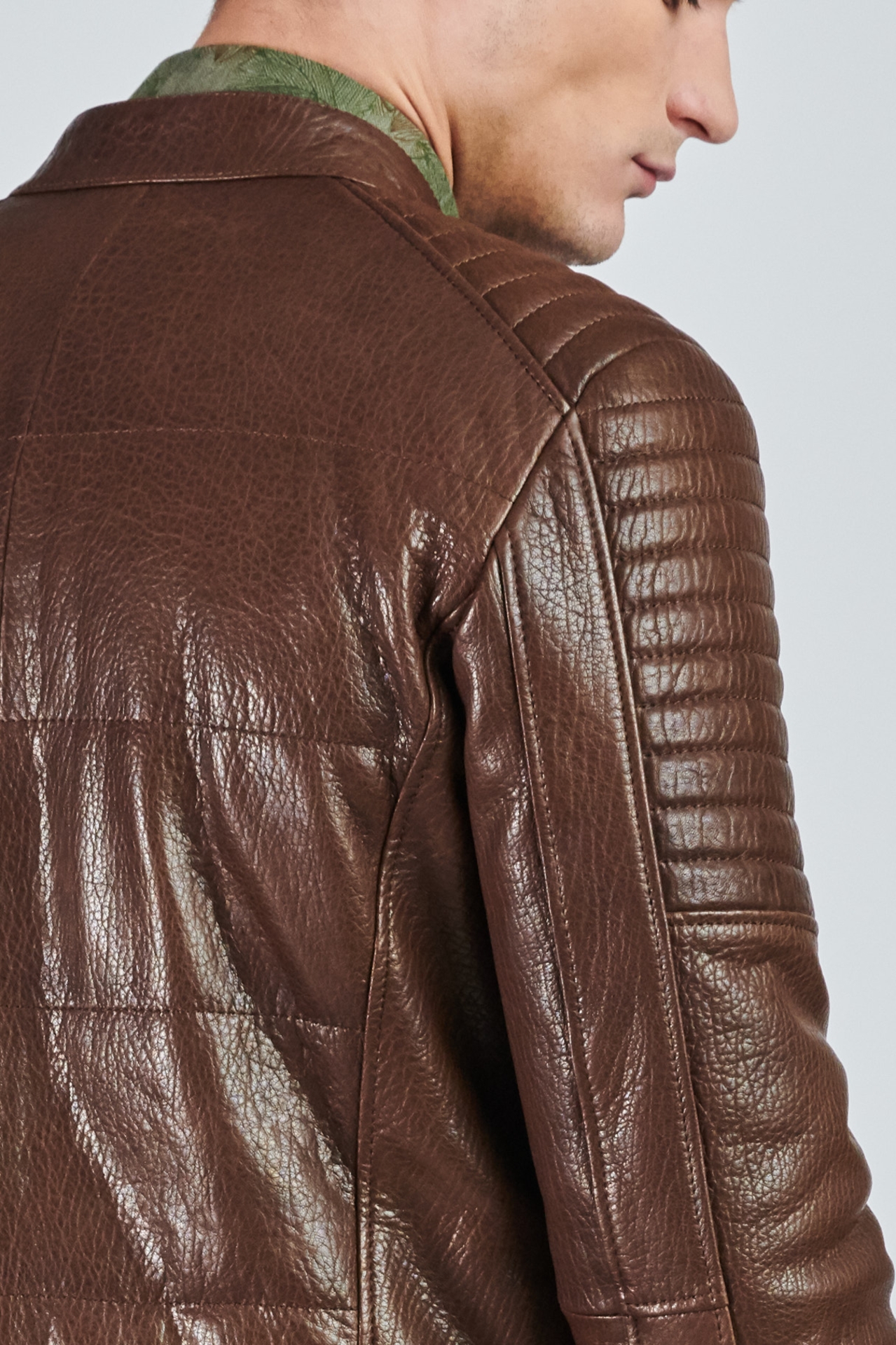Picture of Giovane Gentile Leather Coat