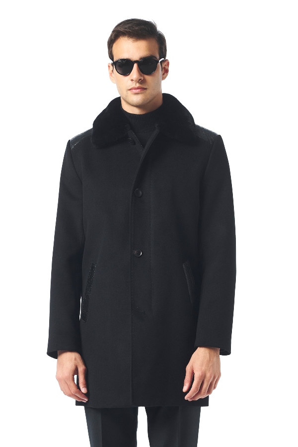 Picture of Giovane Gentile Leather Coat