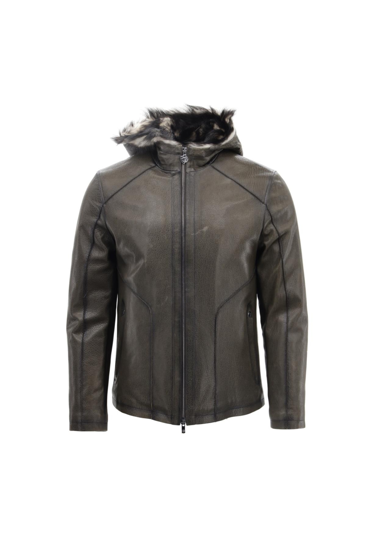 Picture of Giovane Gentile Leather Coat