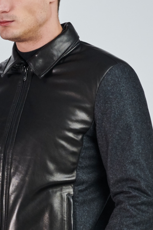 Picture of Giovane Gentile Leather Coat