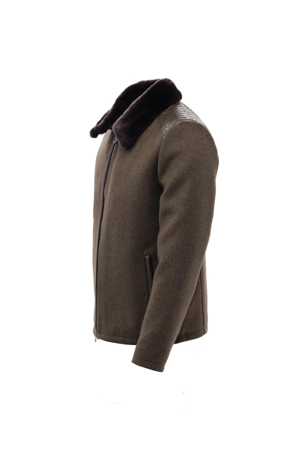 Picture of Giovane Gentile Leather Coat