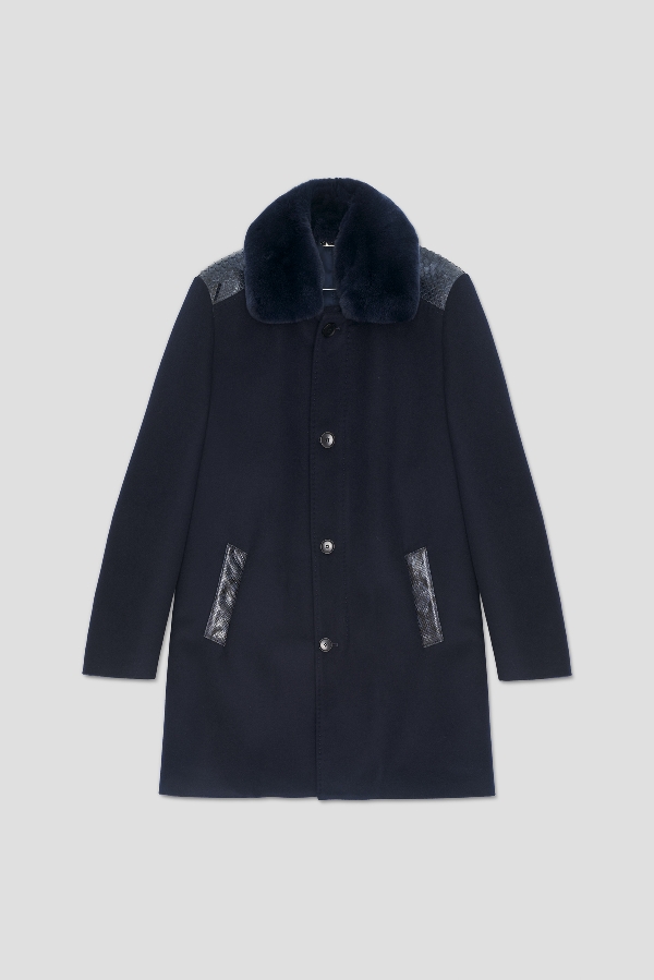 Picture of Giovane Gentile Leather Coat