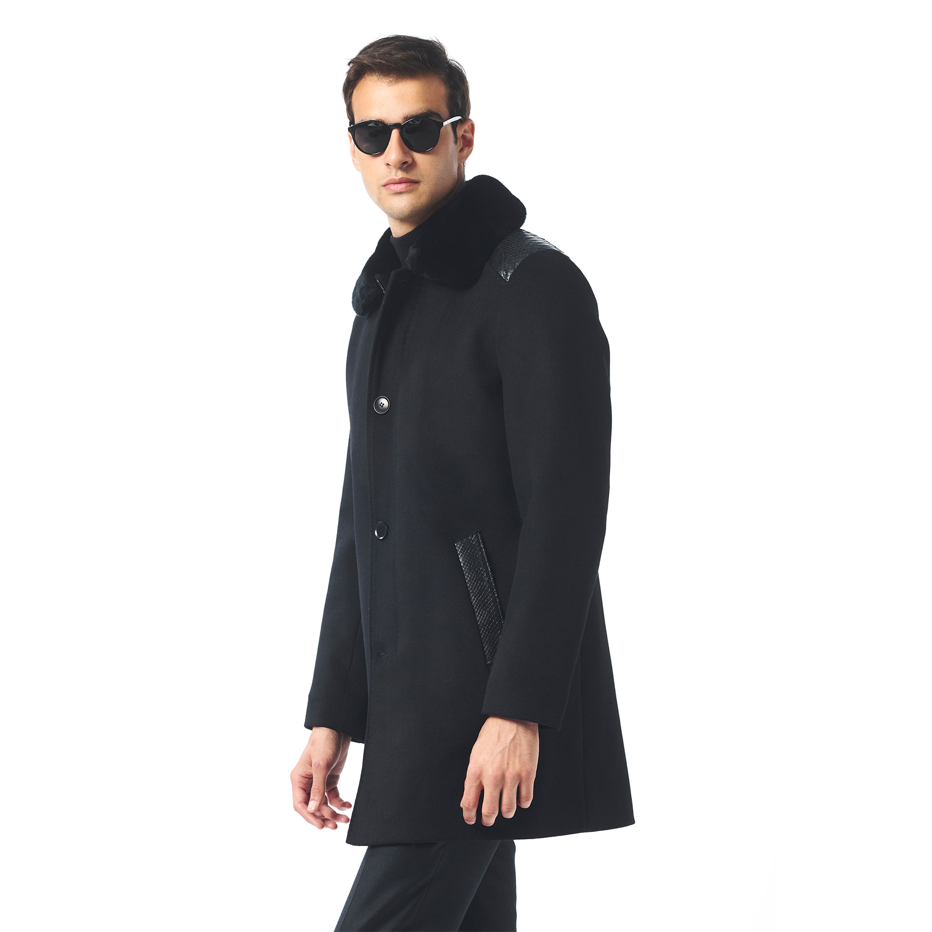 Picture of Giovane Gentile Leather Coat