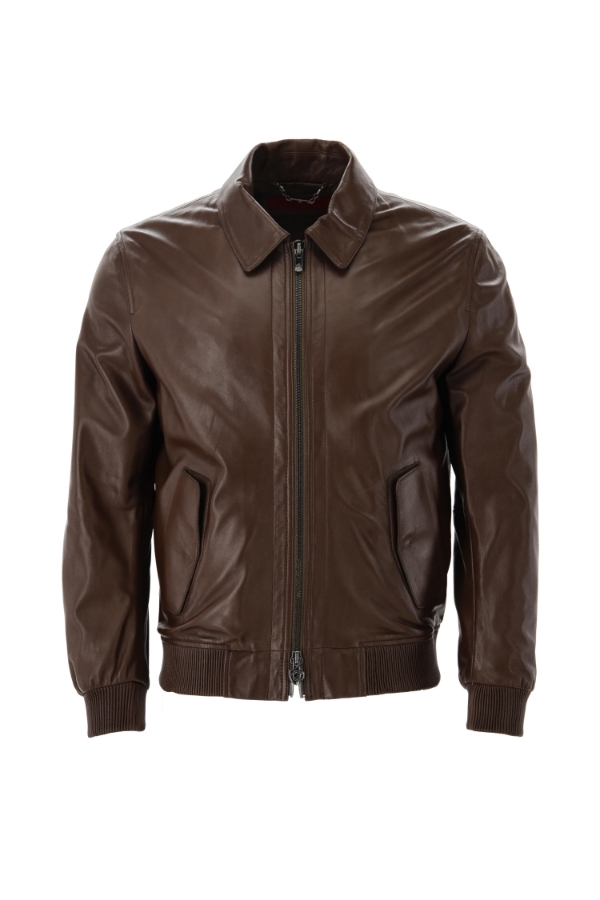 Picture of Giovane Gentile Leather Coat