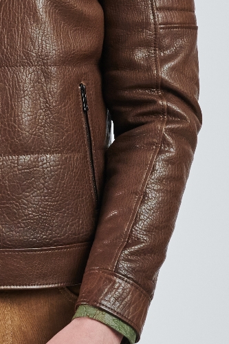 Picture of Giovane Gentile Leather Coat