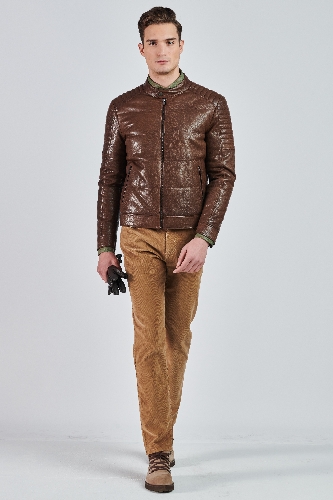 Picture of Giovane Gentile Leather Coat